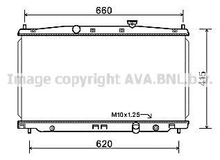 AVA QUALITY COOLING Радиатор, охлаждение двигателя HD2255